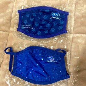 Subaru Blue Dog Paw Face Mask & starts